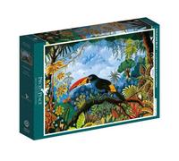 Puzzle 1000 pièces Pieces & Peace Toucan Bleu par Alain Thomas - 69 x 47,8 cm