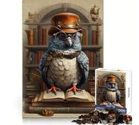 Puzzle 1000 pièces Pigeon Steampunk Intelligent pour Adolescents, Jeu de logique et de Loisirs, Bords Fins, Cadeau Original 50x75cm