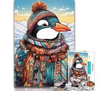 Puzzle 1000 pièces Pingouin Art Puzzle 1000 pièces pour Adultes Cadeaux, Cadeaux pour Amis et Famille pour Les 14 Ans 75x50cm