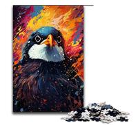 Puzzle 1000 pièces Pingouin psychédélique coloré pour Adultes Puzzle en Bois Jeux familiaux 1000 pièces (75 x 50 cm)