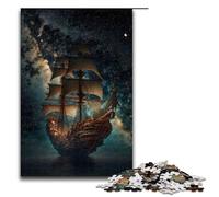 Puzzle 1000 pièces Pirates de l'espace pour Adultes Jeu éducatif en Bois Jouet de défi 75 x 50 cm