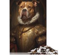 Puzzle 1000 pièces "Pitbull Europe King Style" pour adultes, puzzle en bois, puzzle pour enfants, 1000 pièces (75 x 50 cm)