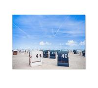 Puzzle 1000 Pièces,Plage de Schillig,Bois Puzzles Dagogique Jeu Enfant 1000 Pieces 1000 Piece(75x50cm)-AG48