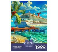 Puzzle 1000 PièCes plageEn Papier Adultes Parfaitement Assorties Resort Island pour Enfants Et Adultes Cadeaux À Partir De 14 Ans 38x26cm/1000pcs