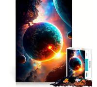 Puzzle 1000 pièces Planète Bleue,Jeu d'assemblage précis,Jeu de logique,Divertissement pour Passer Le Temps,Cadeau d'anniversaire Amusant (38x52cm)