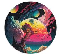 Puzzle 1000 pièces Planète colorée Qui explose. Puzzles stimulants, Design Complexe pour Adolescents, décoration DIY et Divertissement Stimulant pour Le Cerveau. 67,5 x 67,5 cm.