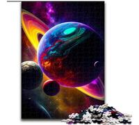 Puzzle 1000 pièces Planète en Bois, Casse-tête Stimulant pour Adolescents, Divertissement en Famille, décoration d'intérieur à Faire soi-même, 1000 pièces(50x75cm)