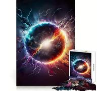 Puzzle 1000 pièces Planète en Explosion aux Couleurs éclatantes, idéal pour Les Adolescents : entraînement Intelligent, détente et découpe Impeccable Un Cadeau Parfait (38x26cm)