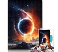 Puzzle 1000 pièces Planète Extraterrestre psychédélique pour Adultes 1000 pièces, Relax Games est Un pour Toute la Famille 50x75cm