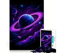 Puzzle 1000 pièces Planète Galaxie Violette pour Adolescents, 38x52cm, idéal pour renforcer Les Souvenirs et Passer des Moments paisibles Un Cadeau Classique et de qualité