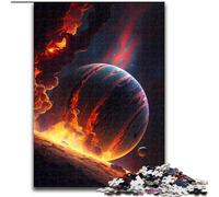 Puzzle 1000 pièces Planète Géante Gazeuse en Bois, Idée Cadeau de Noël, Illustration Humoristique, Illustration Détaillée 50x75cm pour Cadeau d'anniversaire, Noël, Halloween