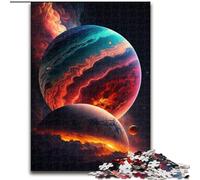 Puzzle 1000 pièces Planète Géante Gazeuse en Bois, Jeu interactif Familial, Cadeau Casse-tête, Jouet éducatif 1000 pièces(50x75cm)