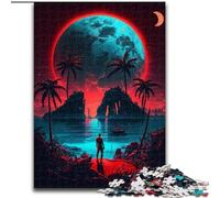 Puzzle 1000 pièces Planète Géante Gazeuse en Bois, pour Les Anniversaires, Les fêtes et la décoration intérieure(1000 pièces, 50x75cm)