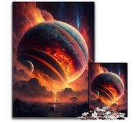 Puzzle 1000 pièces Planète Géante Gazeuse, Puzzle pour Adultes, activité familiale, Casse-tête, décoration intérieure, Cadeau de Vacances 26x38cm/10,23x14,96 Pouces