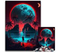 Puzzle 1000 pièces Planète Géante Gazeuse Puzzles Difficiles pour Adultes Jeu Adulte Cadeau Jeu Interactif Familial Défi Cérébral Cadeau 50x75cm/19,68x29,52 Pouces