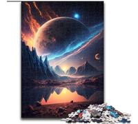Puzzle 1000 pièces Planète Paradis Paysage Puzzles en Carton pour Adultes Taille 38x26cm Soirée de Jeux en Famille Amusante, œuvres d'art décoratives à Faire soi-même
