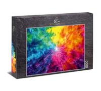 Puzzle 1000 pièces « Point d'allumage » - Éclaircissement de lumière abstrait avec centre puissant et effet de rayonnement dynamique - Motif d'art moderne pour les amateurs de design - Qualité du