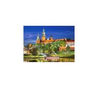 Puzzle 1000 Pièces : Pologne, Cracovie : Château Wawel la Nuit,