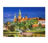 Puzzle 1000 Pièces : Pologne, Cracovie : Château Wawel la Nuit, Castorland G