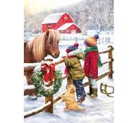 Puzzle 1000 pièces : Poney de Noël par Simon Treadw Eurographics G