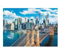 Trefl - Pont de Brooklyn, New York, lesles États-Unis - Puzzle 1000 Pièces - Paysage Urbain, Les Gratte-Ciel, Puzzle DIY, Divertissement Créatif, Puzzles Classiques pour Adultes et Enfants 12+