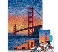Puzzle 1000 pièces Pont de San Francisco pour Adolescents, Jouets éducatifs et éducatifs, Jeux familiaux, Cadeaux d'anniversaire et Cadeaux Uniques 38x26cm