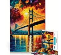 Puzzle 1000 pièces Pont du Bosphore Istanbul,Bords Parfaits,Jeu de réflexion,Divertissement Relaxant,Cadeau de décoration d'anniversaire (38x52cm)