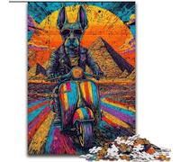 Puzzle 1000 pièces Pop-Art Anubis pour Adolescents, Anti-Stress avec pièces entièrement emboîtables de Formes aléatoires, pour Les Plus de 14 Ans (Taille 26x38cm)