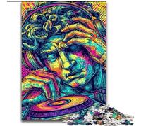 Puzzle 1000 pièces Pop-Art Statue de David de Michel-Ange, Jeu Familial créatif et décoration d'intérieur, Cadeau de Noël idéal pour Les Adolescents (Taille 26x38cm)