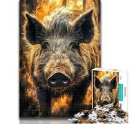 Puzzle 1000 pièces Porc-épic, Jeu éducatif pour Anniversaire, Noël et jusqu'à 14 Ans, 50x75cm
