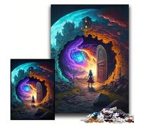Puzzle 1000 pièces Porte Merveilleuse Puzzle Impossible pour Adultes 50x75cm Idée Cadeau Anniversaire, Jeu de Casse-tête Stimulant
