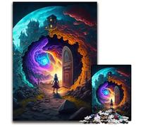 Puzzle 1000 pièces, Porte Merveilleuse, Puzzles stimulants, Activité familiale Amusante, Défi cérébral, pour Adolescent 26x38cm / 10,23x14,96 Pouces