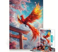 Puzzle 1000 pièces Porte Torii du Phénix pour Adolescents, Jouet ludique et Amusant, décoration Murale Transparente (50x75cm)