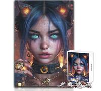 Puzzle 1000 pièces Portrait de la démone Ardente Défi Difficile Jeu Impossible Convient aux 14 Ans et Plus (Taille 38x52cm)