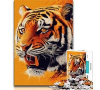 Puzzle 1000 pièces Portrait de Tigre pour Adultes et Adolescents, Jouets éducatifs et éducatifs, Jeux en Famille, Cadeau d'anniversaire, 38x26cm
