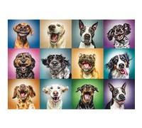 Puzzles - 1000" - Lustige Hunde Porträts