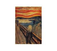 Puzzle 1000 pièces + poster : Le Cri , Munch Clementoni