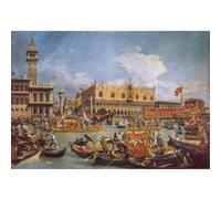 Puzzle 1000 pièces + poster : Le Retour de Bucentor, Canaletto Clementoni G