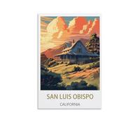 Puzzle 1000 pièces, Posters de San Luis Obispo Californie Puzzle Classique 3D kit de Puzzle DIY Jouets en Papier Cadeaux Uniques Culture résidentielle 52x38cm