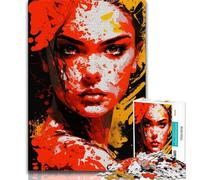 Puzzle 1000 pièces pour Adolescentes Art féminin Cadeau pour Adolescentes Jeu éducatif Jouet décoration d'intérieur Unique (50x75cm)