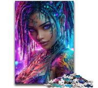 Puzzle 1000 pièces pour Adolescentes, Femme Afro-américaine, Jeu Stimulant et éducatif en Famille pour Anniversaire et Noël 26x38cm