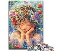 Puzzle 1000 pièces pour Adolescentes, Motif animé, Fille, Design Dynamique et Unique, expérience de Puzzle relaxante et stimulante, 26x38cm