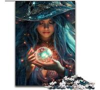Puzzle 1000 pièces pour Adolescentes, sorcière, Jeux éducatifs, décoration d'intérieur, idéal pour la décoration de Bureau (Taille 50x75cm)