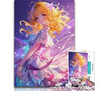 Puzzle 1000 pièces pour Adolescentes thème Anime Girl Cadeau d'anniversaire Unique pour Les Enfants de 14 Ans et Plus 38x26cm