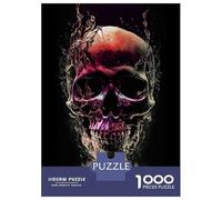Puzzle 1000 Pièces pour Adolescents 3D Skull Aesthetic Puzzle Adulte - Jeu De Construction - Difficile - Cadeau Unique pour Anniversaire Et Noël 70x50cm/1000pcs