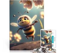 Puzzle 1000 pièces pour Adolescents Abeille Mignonne Jeu Familial Anti-Stress Défi Difficile Cadeaux pour Les Amis et la Famille 38x52cm