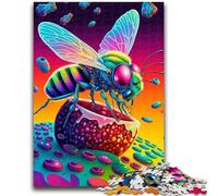 Puzzle 1000 pièces pour Adolescents, Abeilles colorées, Jouets éducatifs, décoration d'intérieur Unique et Cadeaux pour Les Enfants de 14 Ans et Plus, 50x75cm