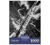 Puzzle 1000 Pièces pour Adolescents Abstract Musical Instrument Black and White Art Puzzles pour Adultes, Jouet, Décoration Murale, Art Mural, Idéal comme Cadeau pour Toute La Famille 52x38cm/1000pcs