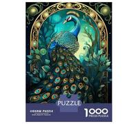Puzzle 1000 Pièces pour Adolescents Abstract Peacock Kintsugi Puzzle pour Adultes Jeu Familial Anti-Stress Cadeaux d'anniversaire Et Cadeaux Uniques 70x50cm/1000pcs