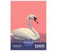 Puzzle 1000 Pièces pour Adolescents Abstract Swan Puzzles pour Adolescents, Casse-tête, Jeu D'assemblage De Motifs, Cadeau d'anniversaire Unique 70x50cm/1000pcs